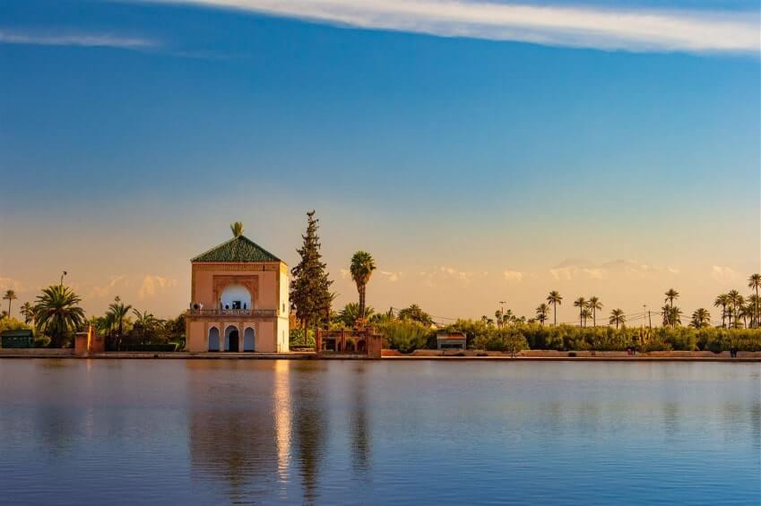 Menara Pavilion in Marrakesh with Reflective Waters