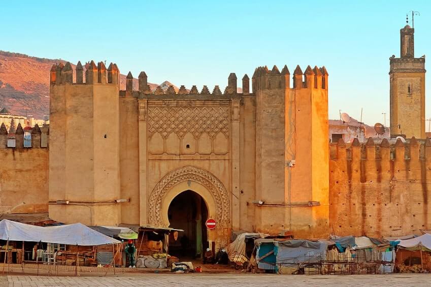 Fez Ramparts - Majestic fortified walls encircling the historic city of Fez