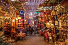 Marrakesh Traditional Market - Bustling souks filled with vibrant colors and unique treasures