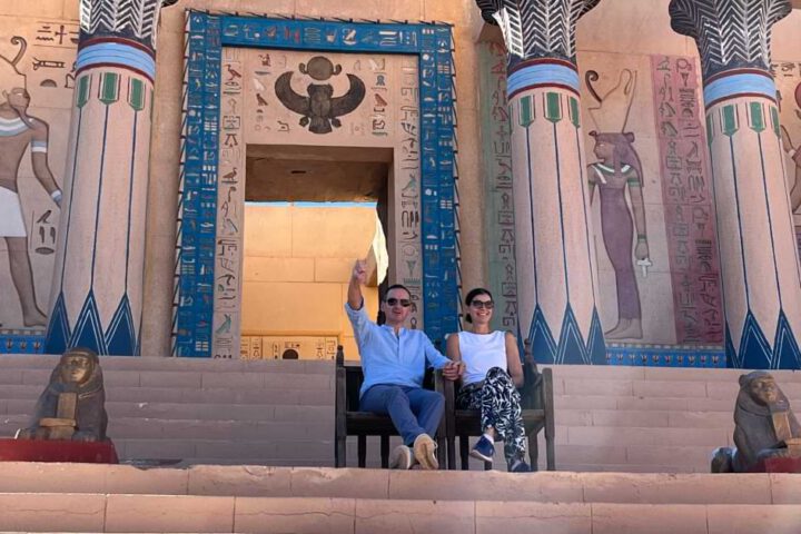 Atlas Studios Ouarzazate ägyptisches Filmset Tempel Kulisse