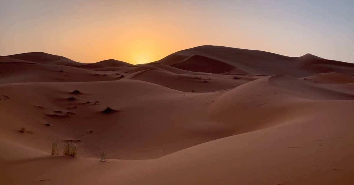 Zagora desert sunset view, Morocco - Best Morocco tours