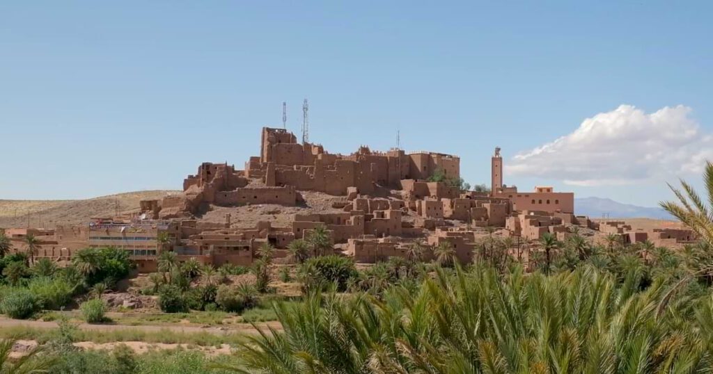 Kasbah Tifoultoute Ouarzazate Marokko Panorama Draatal
