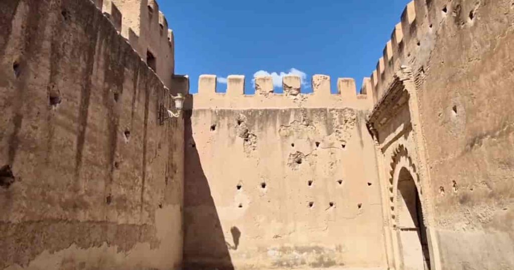 Kasbah interior Taroudant Interior of the traditional kasbah with arches in Taroudant