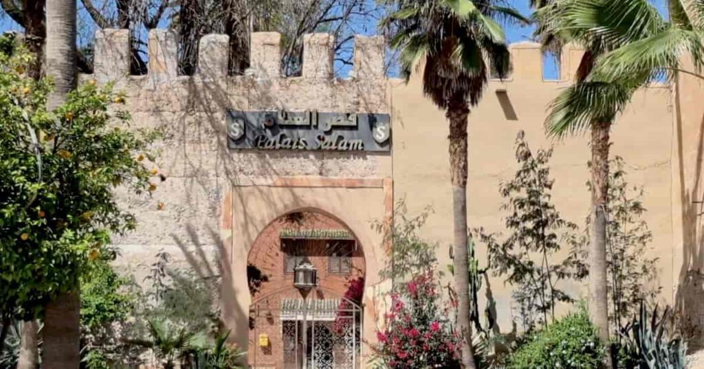Palais Salam Taroudant entrance Entrance of Palais Salam kasbah hotel in Taroudant Morocco