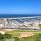 Panoramic view of Tangier, showcasing the coastline and urban landscape. Discovering Tangier's scenic beauty.