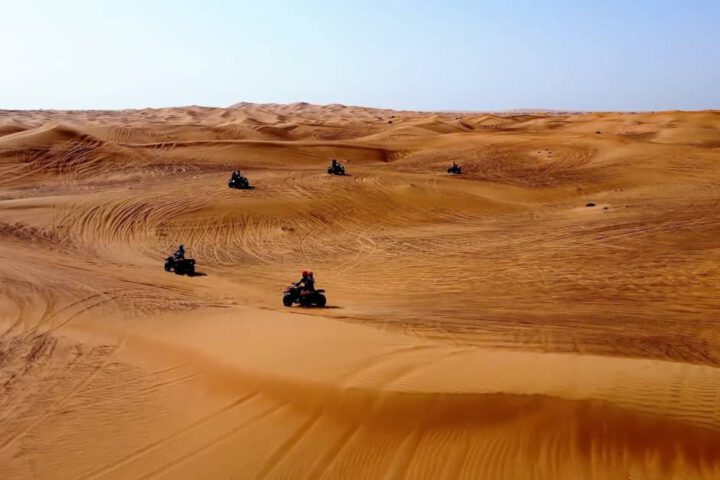 Explore Merzouga on a thrilling quad biking adventure in the Sahara Desert.