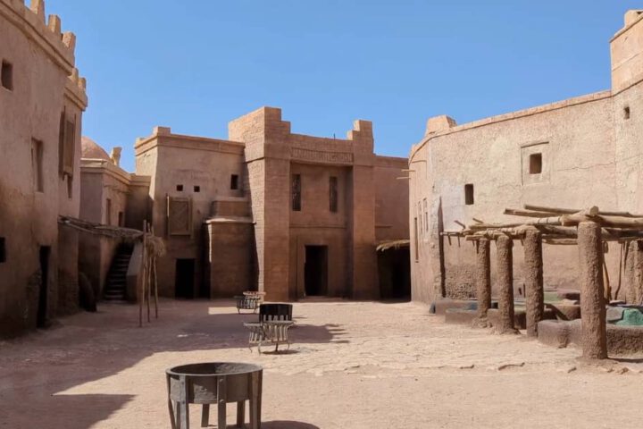 Explore Moroccan desert at Atlas Studios, famous film location.