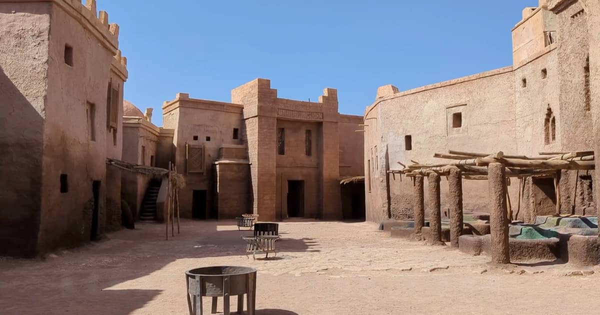 Explore Moroccan desert at Atlas Studios, famous film location.