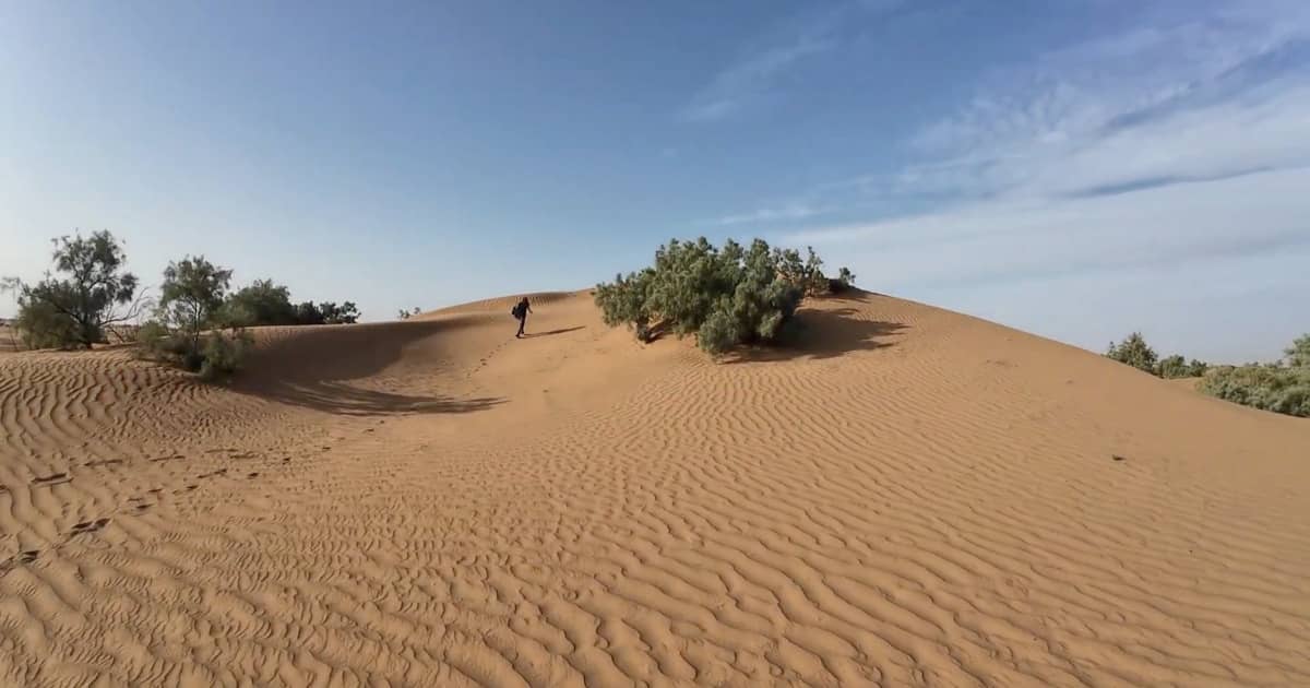 Explore Moroccan desert dunes at Erg Chigaga, Sahara.