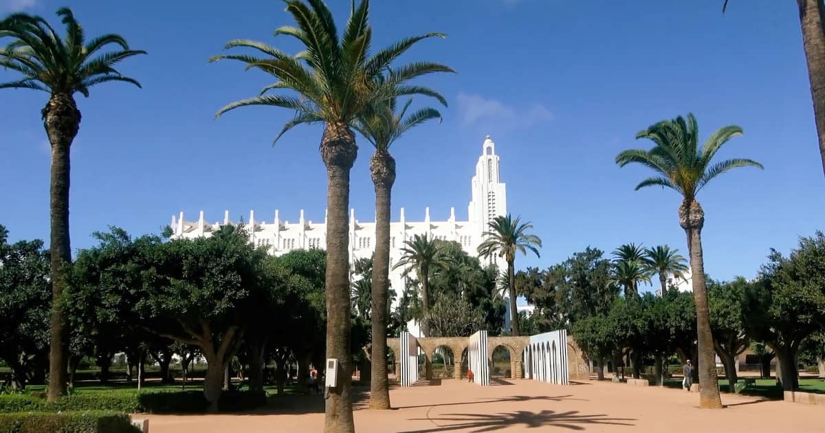 Pillars and arches of the former prison in Anfa, Casablanca