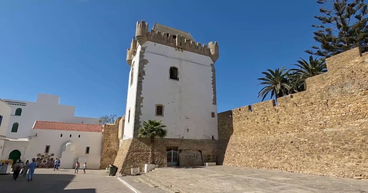 Ancient Portuguese fortifications in Asilah, showcasing the town's colonial history.