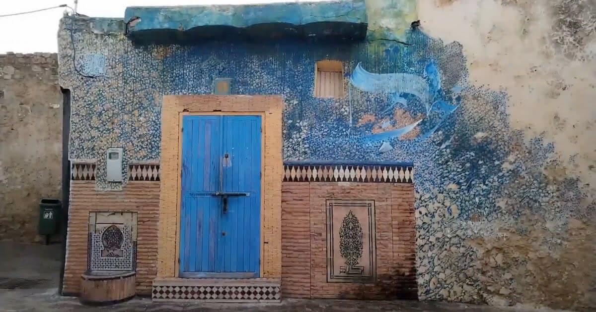 Colorful murals in Asilah on shore excursion