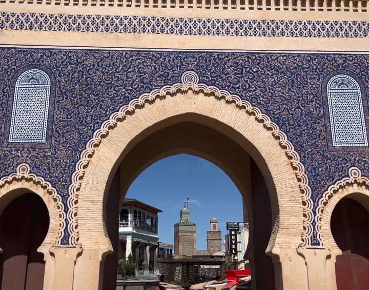 Bab Boujloud gate in Fez, Morocco – iconic entrance to the ancient medina and a highlight of a 10-day cultural tour