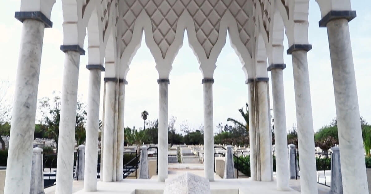 Panoramic view of the Jewish cemetery in Casablanca, Morocco, featured in the Jewish Heritage Shore Excursion by Stylia Tours.
