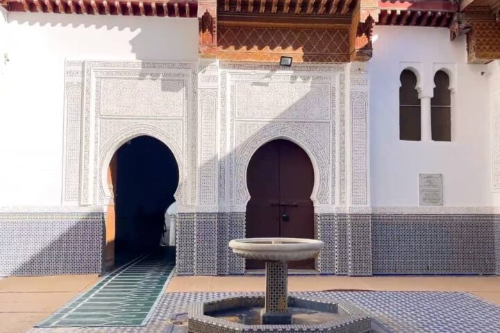 Mausoleum of Moulay Idriss I in Moulay Idriss Zerhoun Morocco