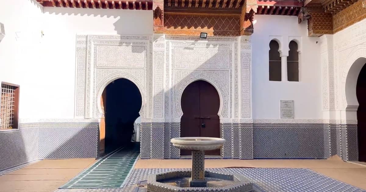 Mausoleum of Moulay Idriss I in Moulay Idriss Zerhoun Morocco