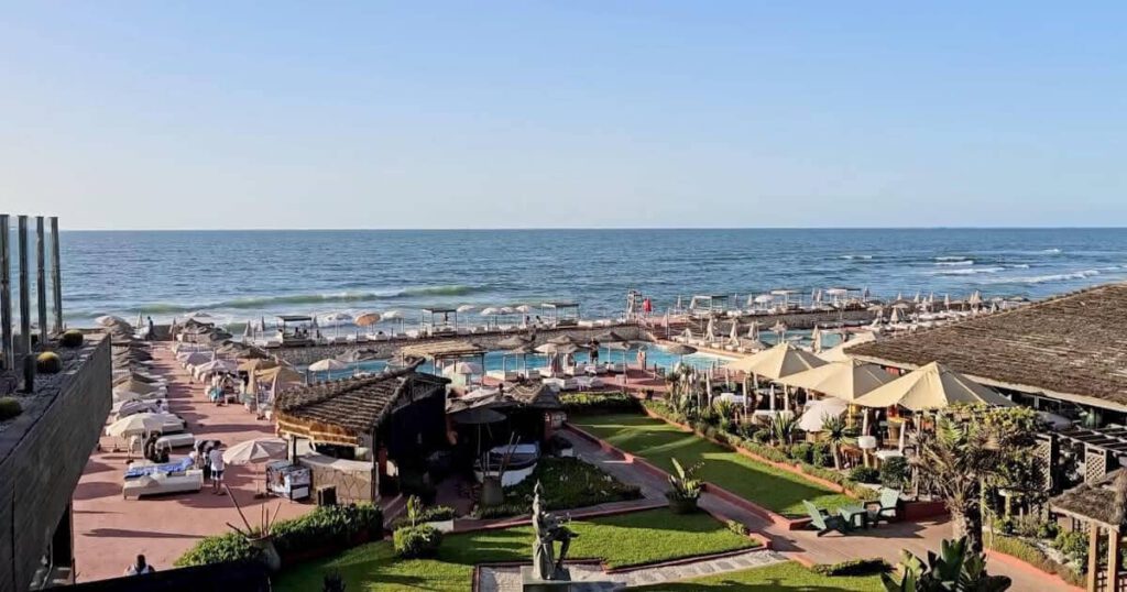 Corniche Ain Diab Casablanca Corniche Ain Diab in Casablanca mit Strand, Pools und Atlantikblick